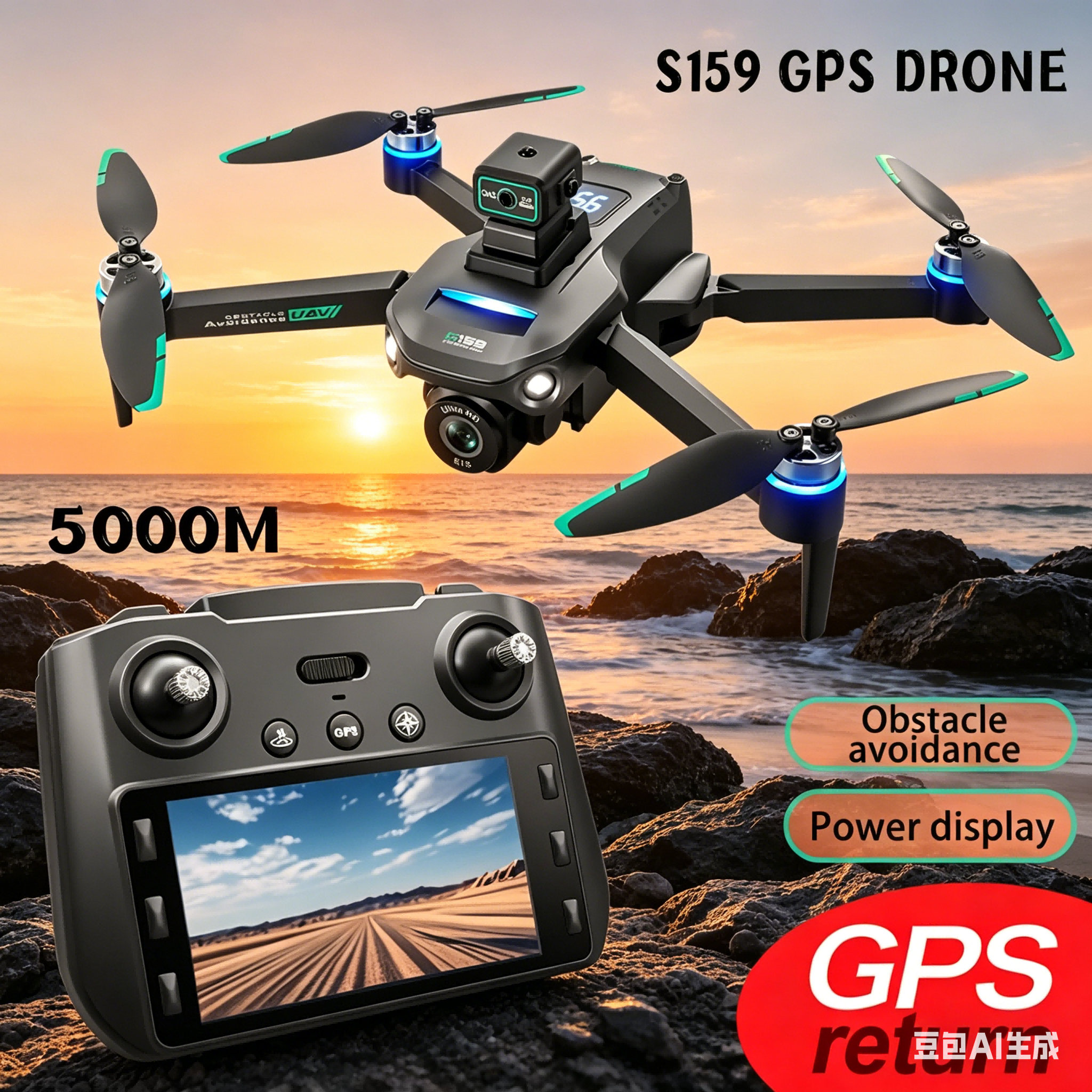 Drone Mapping - S159 GPS Drone 4K Profesional Dual