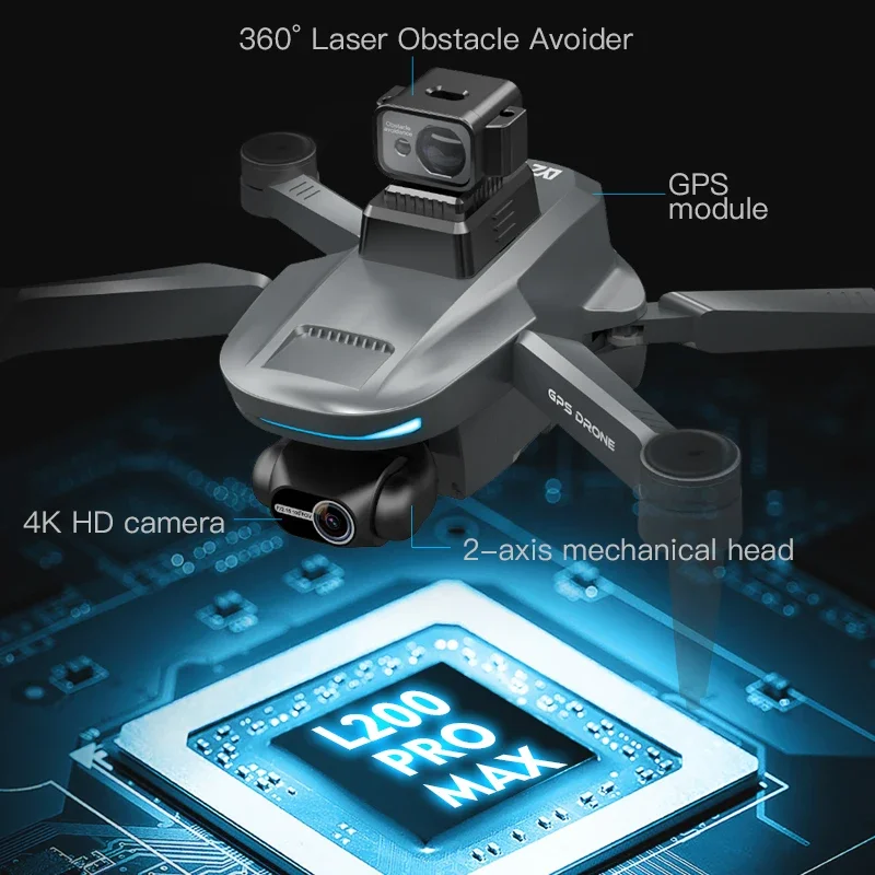 L200 PRO MAX Drone 4K 2-Axis P - Drone Cinematic recensie en prijs