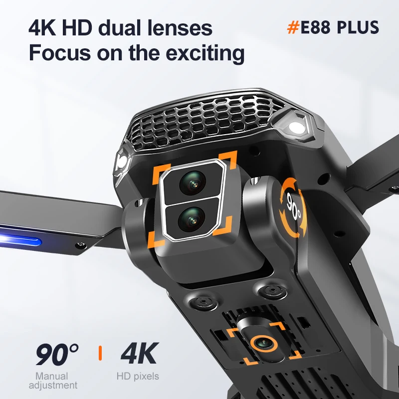 New E88 Plus Quadcopter Drone: - Drone Lidar recensie en prijs