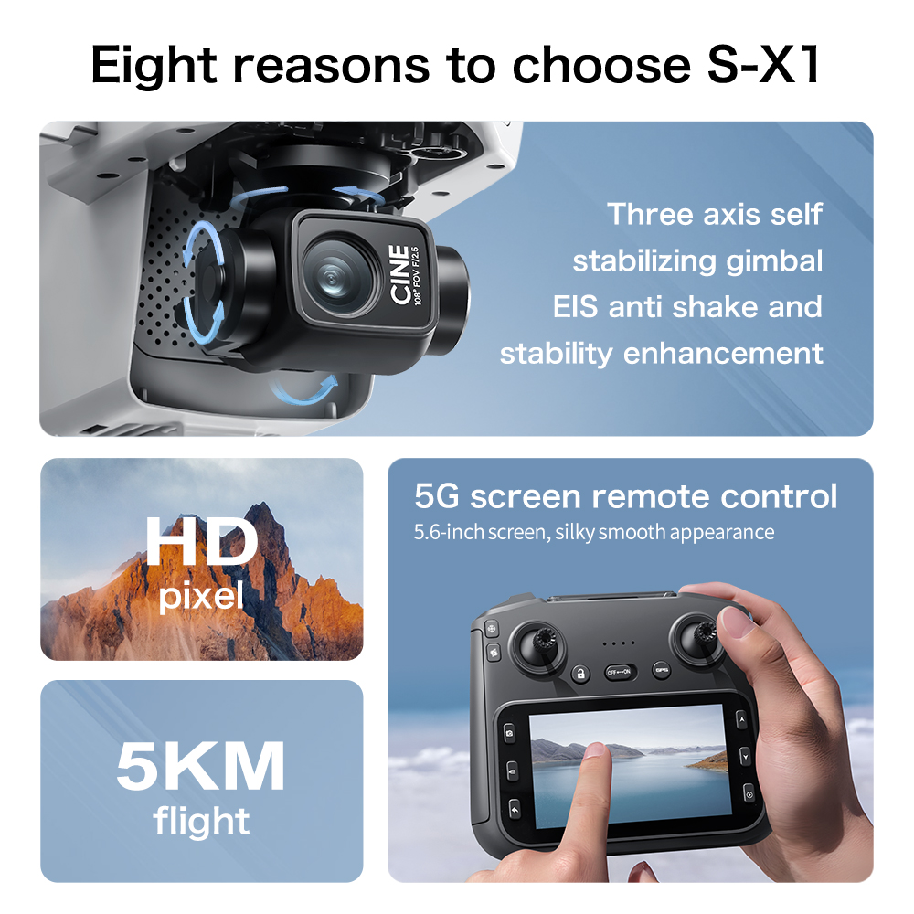 S-X1 MAX GPS Drone with 3-Axis - Drone Multispectral recensie en prijs