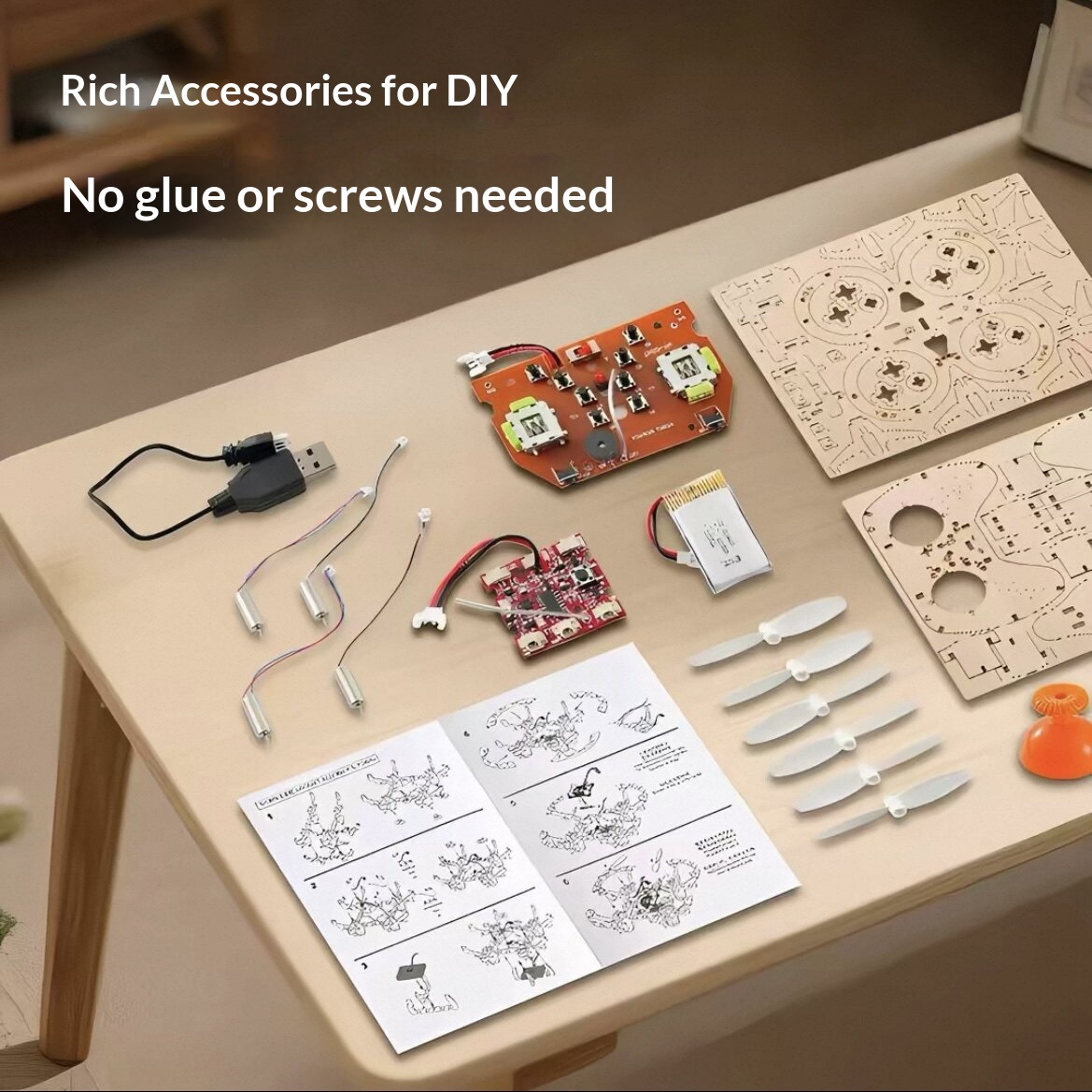 2026 New Wooden DIY Assembled  - Drone Aerial Photography recensie en prijs