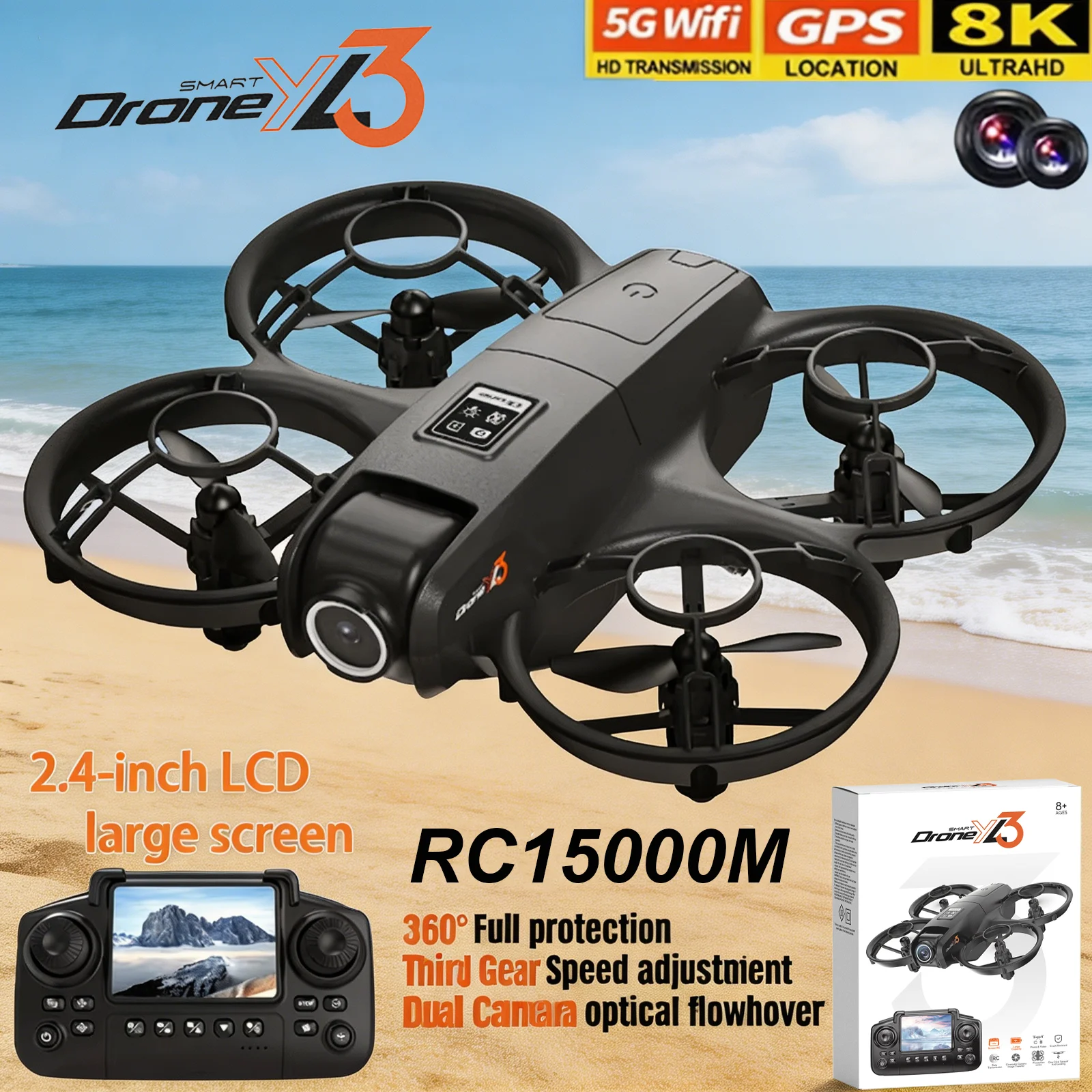 New YL3 RC Drone 8K 1080P Wide - Drone Mapping recensie en prijs